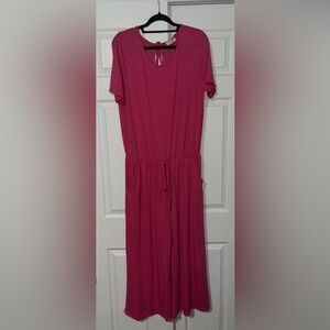 WORN ONCE Hot Pink ZENANA Women’s Romper, Size 1X